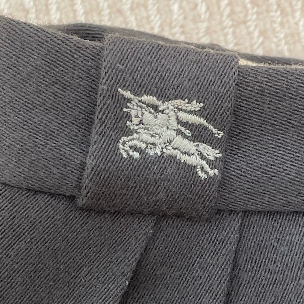 Burberry Gray Lined Wool Trousers Size 2 - Picture 6 of 15